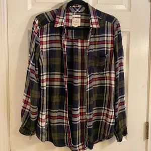 Plaid Flannel - Boyfriend Fit